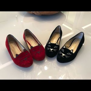 Charlotte Olympia Kitty Slippers (toddler size 10)